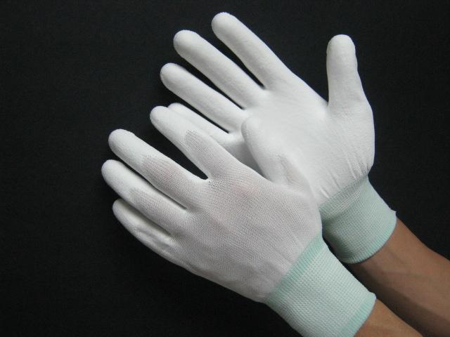 Găng tay phòng sạch phủ PU lòng bàn tay: